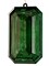 MTX67416 9" Acrylic Emerald Cut Precious Gem Ornament - Choose from Stunning Colors